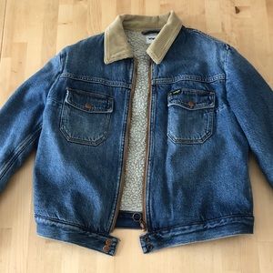 wrangler Sherpa lined denim jacket